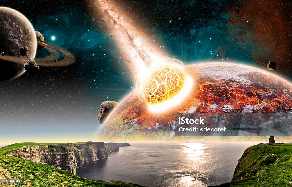 Planeta paisagem de arte - Foto de stock de Big Bang royalty-free
