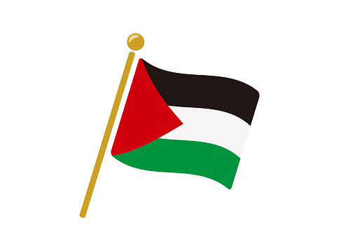 Palestine flag icon vector illustration