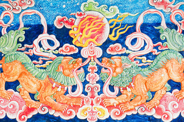 istock tradition Chinese sculpture on temple wall . 160114844