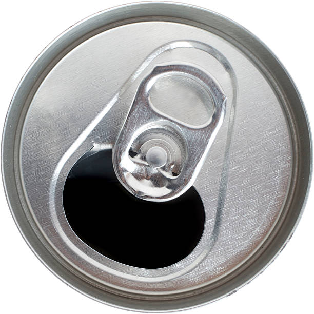 istock Top View of an Open Silver Soda Pop Can 160115176