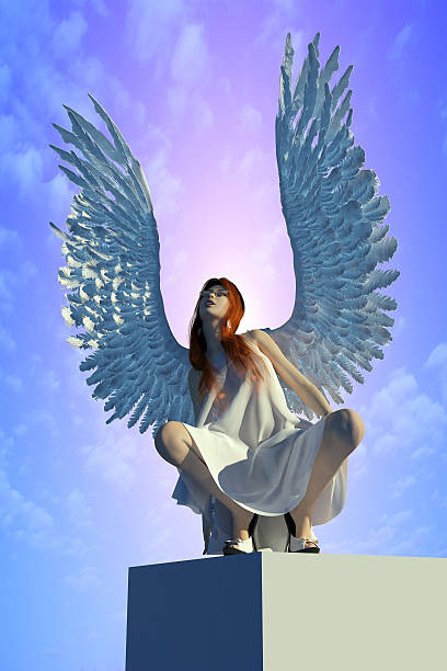 istock The girl with wings 160115728