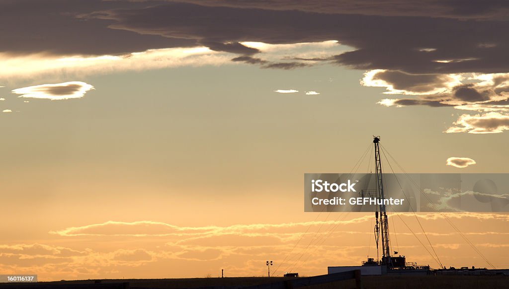 Forage pétrolier offshore - Photo de Alberta libre de droits