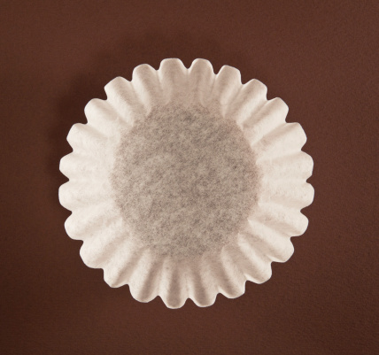 coffee filter view from above