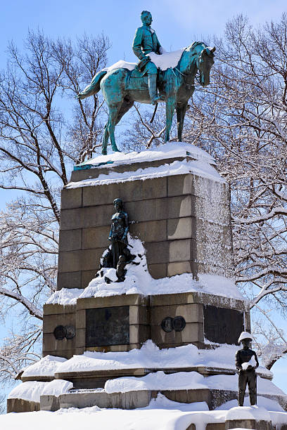 istock General Sherman Statue After Snow Washington DC 160116441