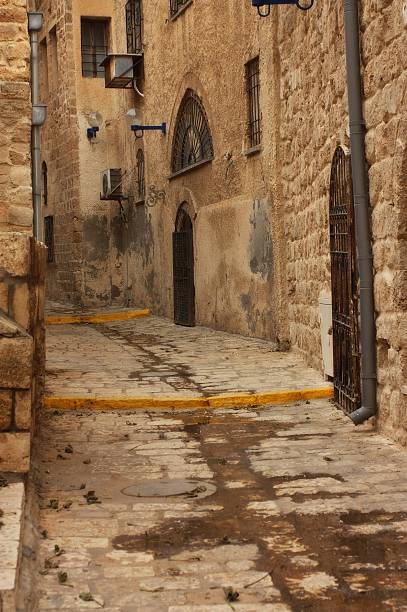 istock Old Jaffa street, Israel 160116443