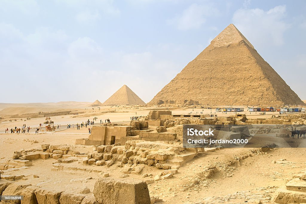 Die Pyramiden - Lizenzfrei Afrika Stock-Foto