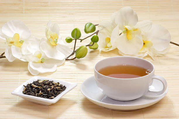 istock Cup of green tea 160117289