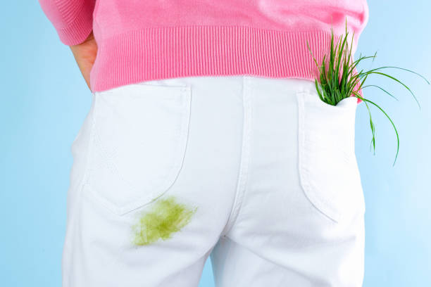 Grass stains out of jeans.