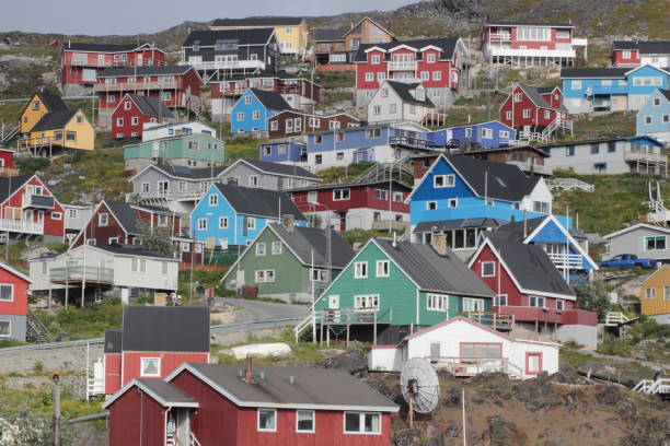 istock Houses with Colour in Greenland 1601195472