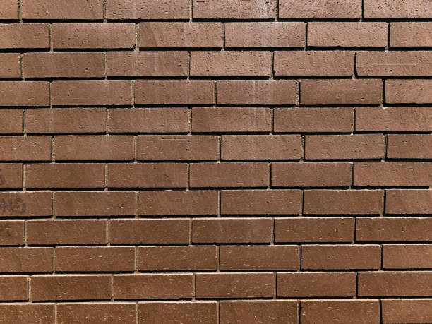 Brown Brick Wall Medium - fotografia de stock