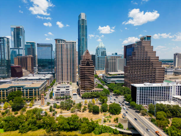 istock Stock photo office buildings Downtown Austin Texas 1601204449