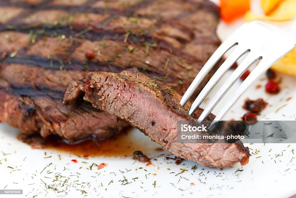 New York Strip Steak,grilled,with Chunk New York Strip Steak,grilled,with Chunk. Barbecue - Meal Stock Photo