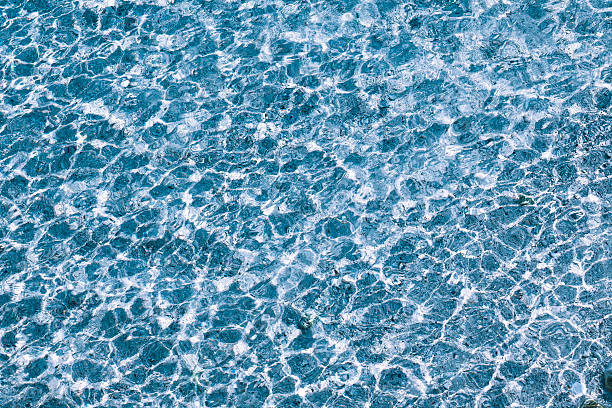 Texture of blue sea surface stock photo