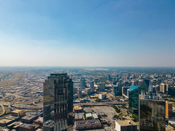 istock Skyscraper rooftops in Dallas Texas cityscape 1601215753
