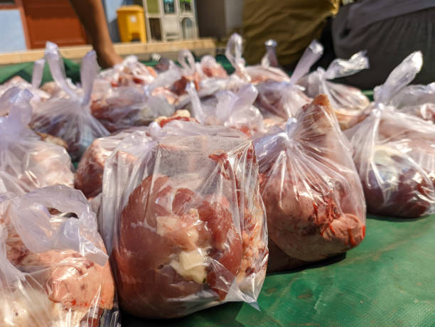 istock goat meat that has been in plastic and ready to be distributed during Eid al-Adha 1601216839