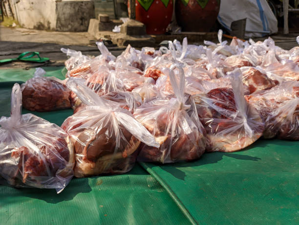 istock goat meat that has been in plastic and ready to be distributed during Eid al-Adha 1601217877
