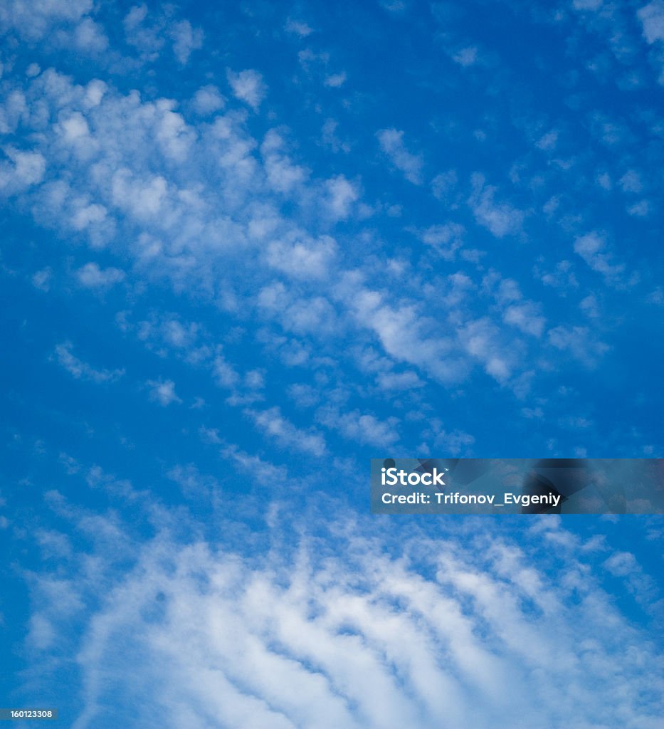 Blue sky background beautiful clouds Autumn Stock Photo
