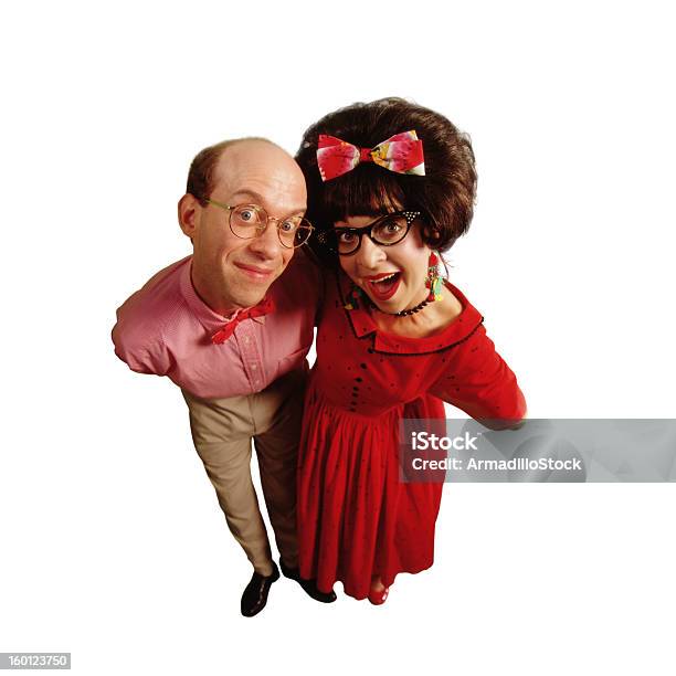 Watermellon Couple Stock Photo - Download Image Now - Cat's Eye Glasses, Couple - Relationship, 1950-1959