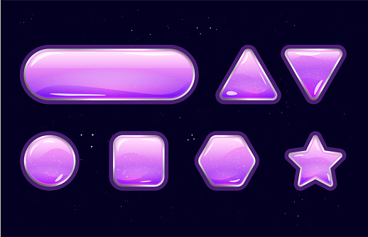 Bubble Button Example Glass Water Bubbles Button Stock Illustration - Download Image Now ...