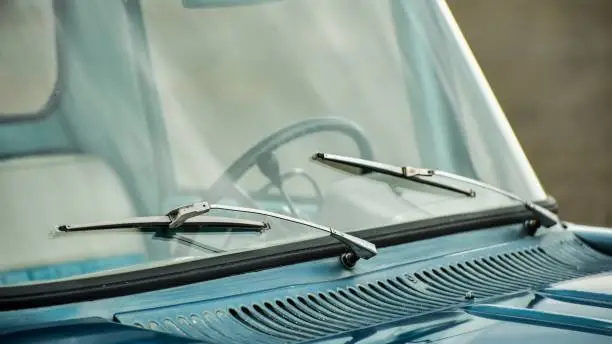 Wipers on a vintage truck