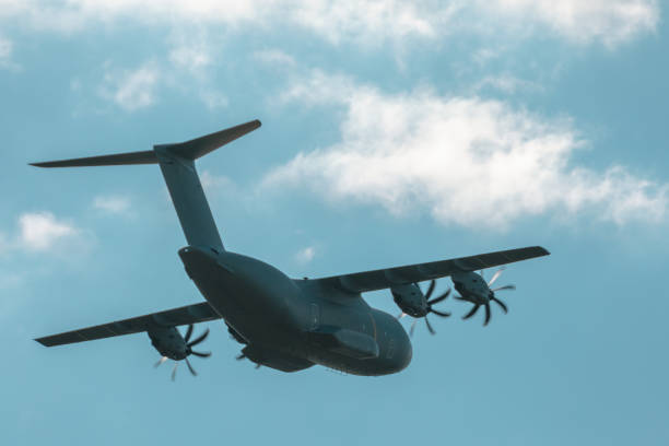 istock One A400m Atlas military transport aircraft in flight training 1601340942