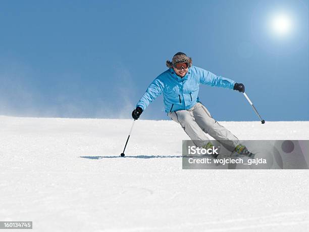 Skiing Stock Photo - Download Image Now - Activity, Alpine Skiing, Cold Temperature