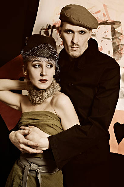 istock young men and women in retro style 160135398