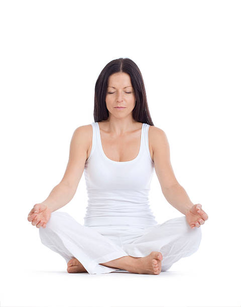 istock woman exercising yoga 160135477