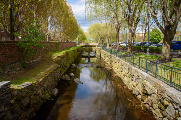 istock Western Canal Wasteway - Lowell Massachusetts 1601361337