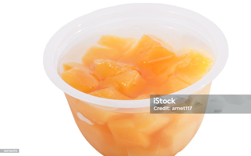 Tazza di Peaches - Foto stock royalty-free di Frutta