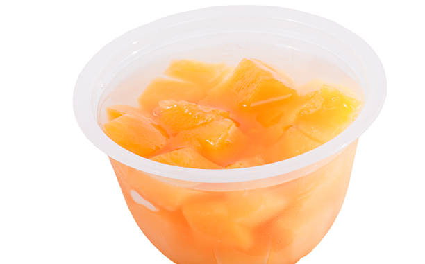 컵 peaches - fruit cup 뉴스 사진 이미지
