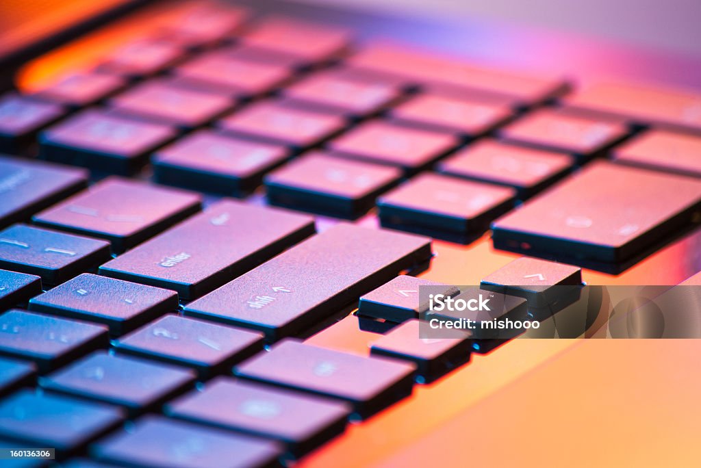 Computer Key Detail Laptop Keyboard Detail Stock Photo - Download Image Now - Close-up ...