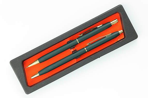 istock pen and   pencil are in a box 160136396
