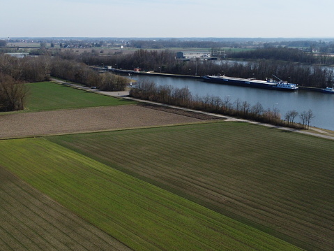 Modern rural Indiana, agriculture and green energy combined