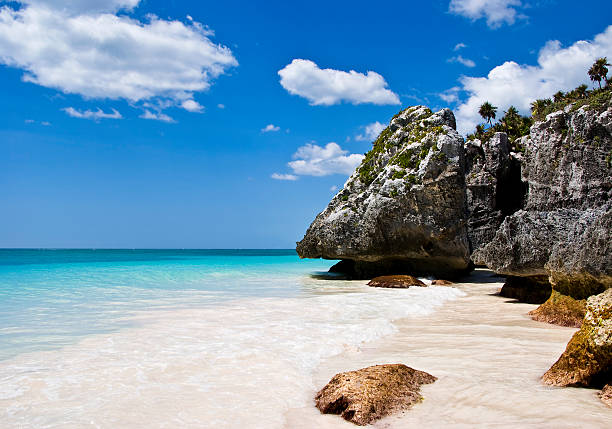 istock Beach Paradise in Tulum, Mexico 160137780