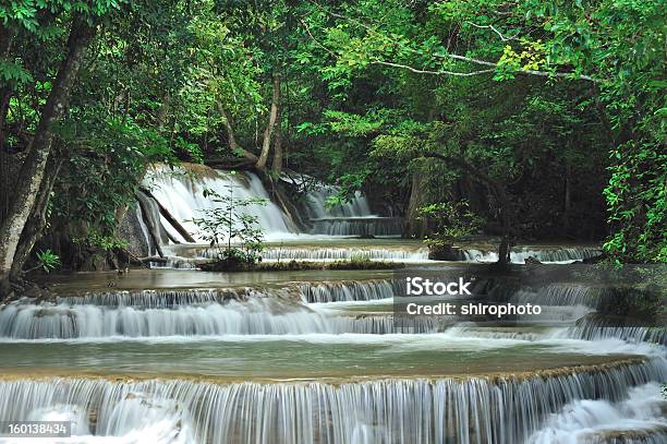 Rainforest Waterfalls Stock Photo - Download Image Now - Beauty In Nature, Blurred Motion, Day