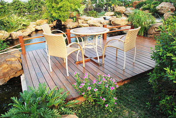 istock Holiday villa garden 160138653