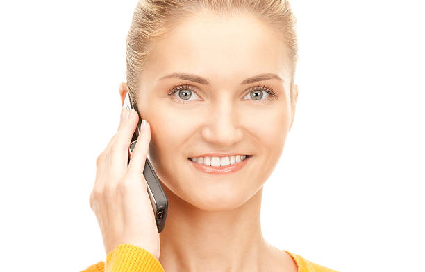 istock happy woman with cell phone 160138735