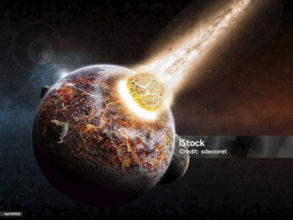 Pianeta Terra armageddon - Foto stock royalty-free di Alieno