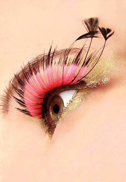 istock Close Up Of Eye With False Lashes 160139808