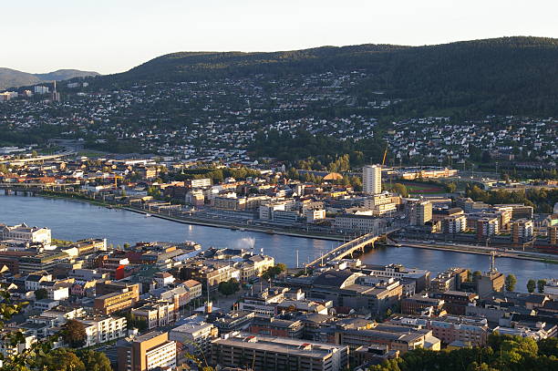 Drammen The city Drammen in Buskerud county in Norway østfold stock pictures, royalty-free photos & images