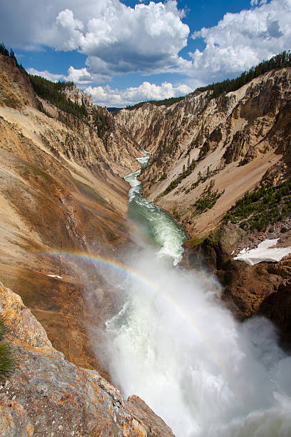 istock Rainbow over the waterfall in Yellowstone National Park, WY 160141160