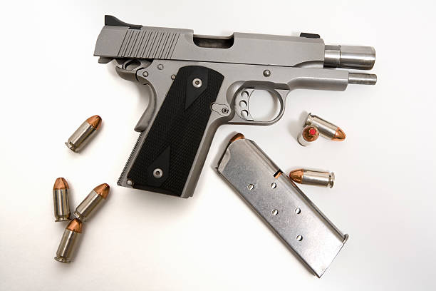 istock .45 Caliber Semi-Automaic Handgun 160141210