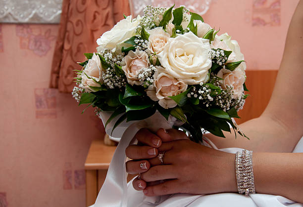istock Bridal bouquet in hands 160141770