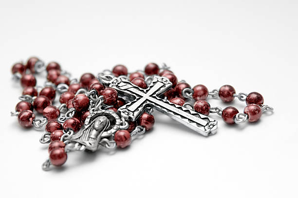 rosary rosary with depth of field sistine madonna stock pictures, royalty-free photos & images