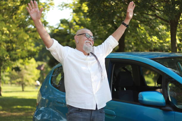 istock happily surprised man waving to dear people 1601431725
