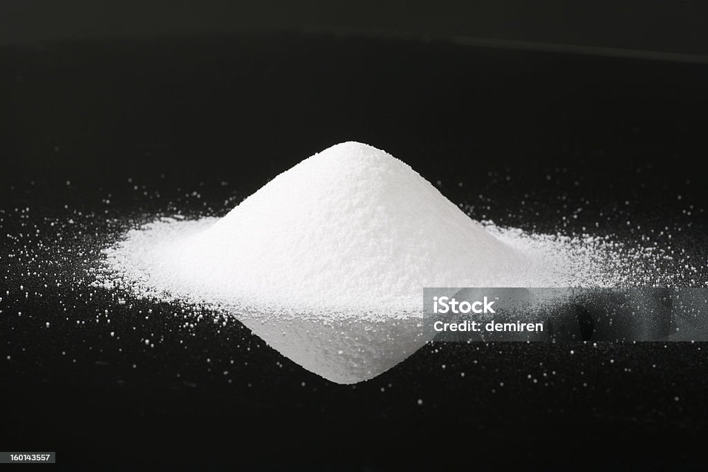 Ammonium Chloride White Powder Heap Stock Photo