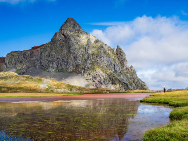 istock Lake and Pico Anayet in Pyrenees, Huesca, Spain 1601440057