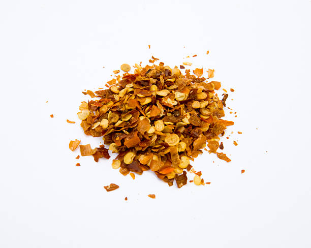 Red Pepper Flakes stock photo