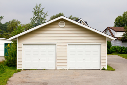 Freestanding double garage